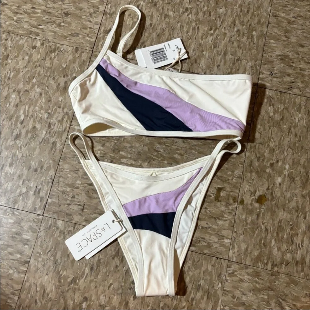 L*Space Daybreak Bitsy Bottom & Daybreak Top Bikini SET‎ Size Small NWT